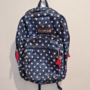 Jansport Blue and White Star Backpack